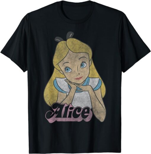 Disney Alice In Wonderland Alice Simple Portrait T-Shirt