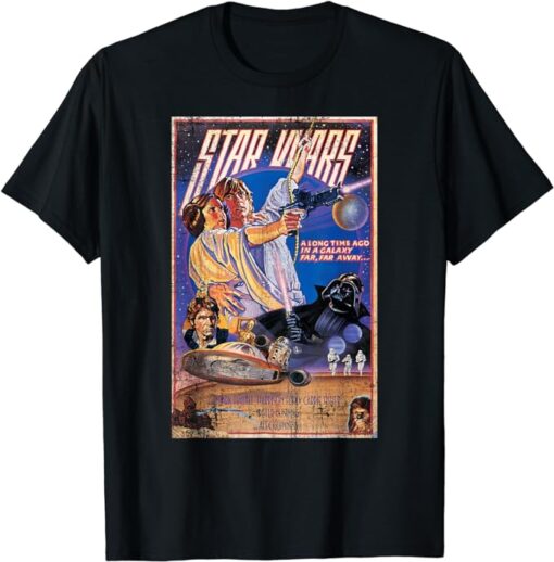 Star Wars Classic Vintage Movie Poster Disney+ T-Shirt