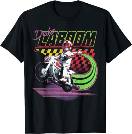 Disney Pixar Toy Story 4 Duke Caboom Neon Colors Poster T-Shirt