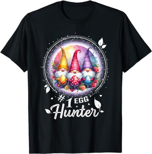 Easter Shirts for Women Men Family Easter Egg Gnome Easter T-Shirt