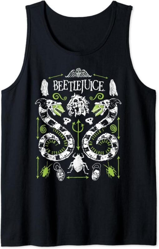 Beetlejuice Symbols Poster Tank Top