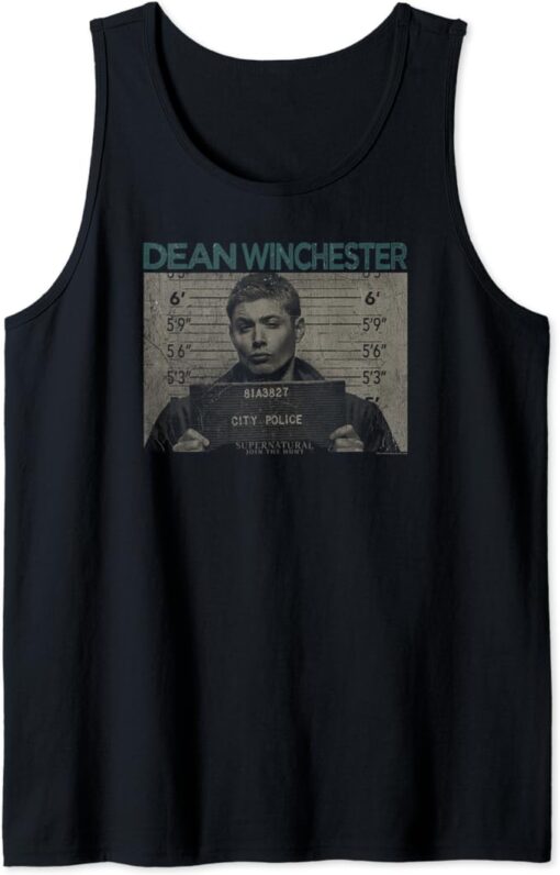 Supernatural Dean Mug Shot Tank Top