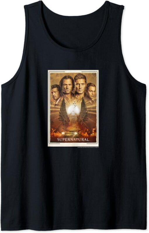 Supernatural Group Shot Sepia Tone Finale Tank Top