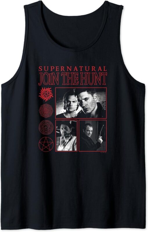 Supernatural Join The Hunt Group Box Up Poster Tank Top