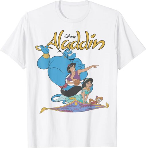 Disney Aladdin Vintage Group Shot Logo T-Shirt