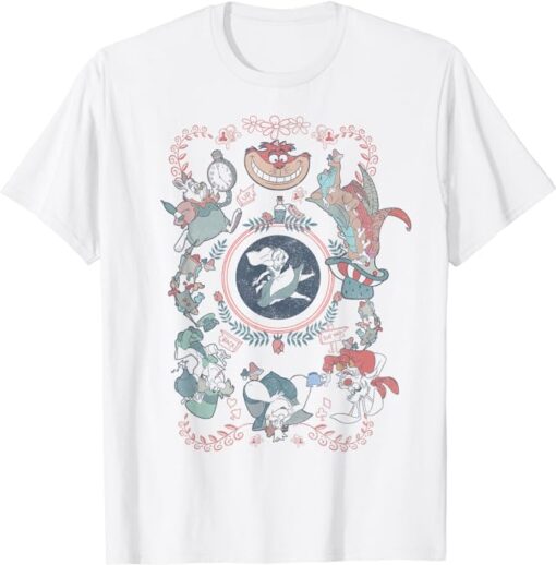 Disney Alice In Wonderland Card Style Mashup T-Shirt