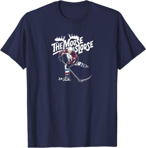 The Moose is Loose - Mikko Rantanen - Colorado Hockey T-Shirt