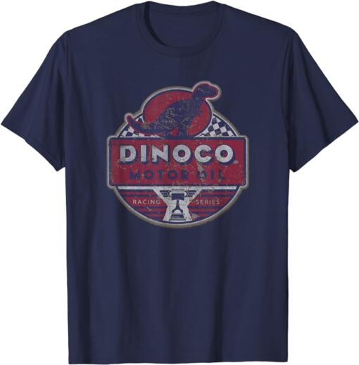 Disney Pixar Cars Dinoco Motor Oil Faded Sign T-Shirt