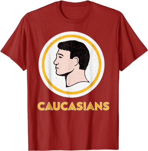 Caucasians Funny Vintage Caucasians Pride T-Shirt