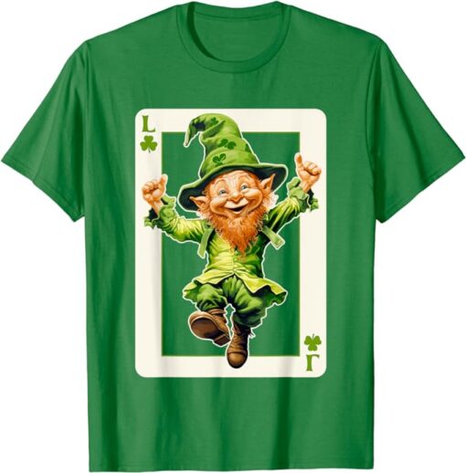 Leprechaun Shamrock Card St Paddys Day Festival Women, Men T-Shirt