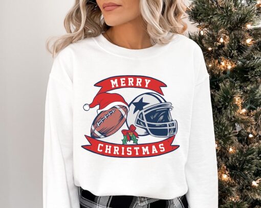 Dallas Cowboy Sweatshirt, Dallas Football Christmas Sweater, Cowboy Christmas Crewneck Sweatshirt