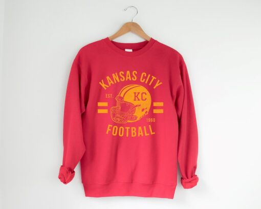 KC Chiefs Sweatshirt, Kansas City Chiefs Sweater, Chiefs Crewneck, Kansas City Chiefs Shirt, Kansas City Football