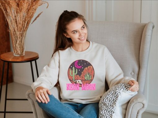 Neon Moon Sweatshirt, Neon Moon graphic Shirt, Brooks & Dunn, Country Music Graphic Sweatshirt, Western Fashion