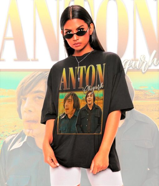 Retro ANTON CHIGURH Shirt-No Country For Old Men Shirt,Anton Chigurh Tshirt,Retro Javier Bardem T shirt