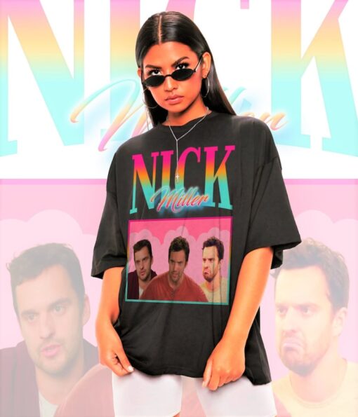 Nick Miller Shirt -Nick Miller Homage Vintage Tshirt,Nick Miller Retro Shirt,Nick Miller Retro Sweatshirt