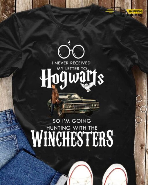 Hogwarts T-Shirt, Winchester Shirt, Supernatural Tee, Winchester Bros Shirt, Dean Winchester Tee, Sam And Dean Shirt