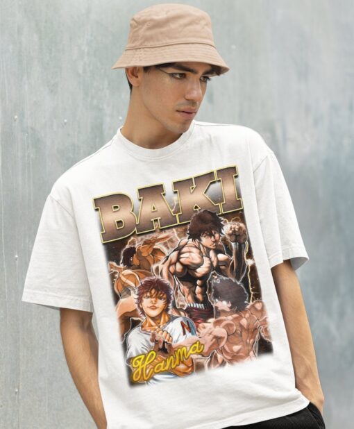 Retro Baki Hanma Shirt -Vintage Baki Hanma Shirt,Baki the Grappler Shirt,Baki Hanma Merch,Baki The Grappler Tshirt