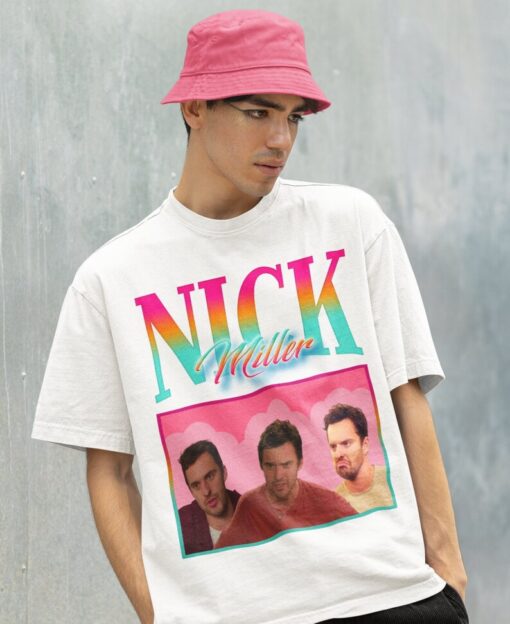 Nick Miller Shirt -Nick Miller Homage Vintage Tshirt,Nick Miller Retro Shirt,Nick Miller Retro Sweatshirt