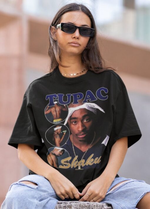 TUPAC SHAKUR TSHIRT | Tupac Shakur Sweatshirt | 2PAC | Makaveli | Hiphop RnB Rapper | T-Shirt Tshirt Shirt Tee