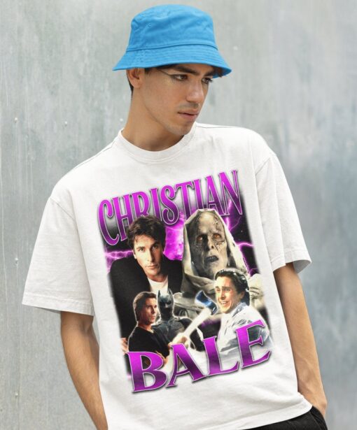 Retro Christian Bale Shirt -Christian Bale Tshirt,Christian Bale Sweater,American Psycho Shirt,American Psycho Tshirt