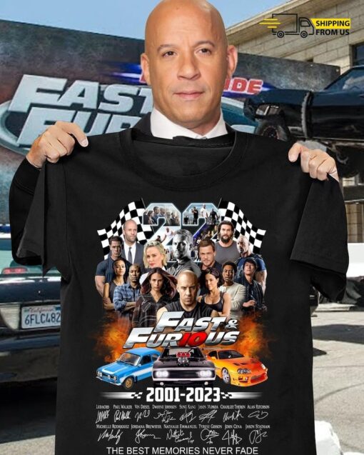 Fast And Furious Shirt, 22 Years Of The Fast And Furious Shirt, Fast X 2023 Movie Shirt, Paul Walker