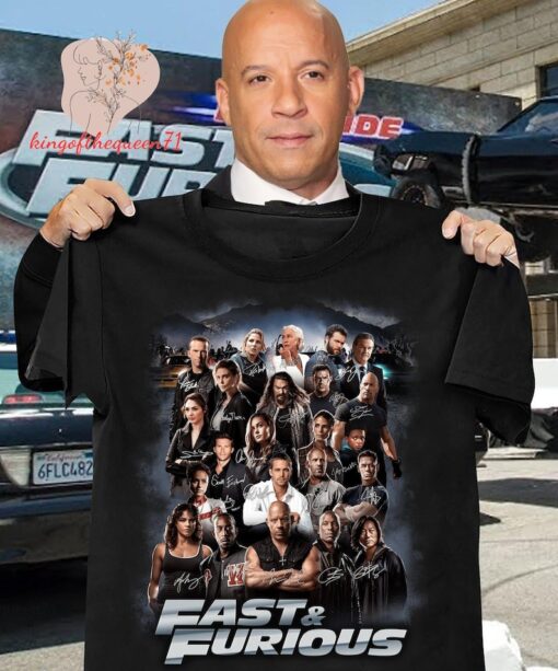 Fast X Movie Shirt, Fast And Furious Anniversary Signatures T-Shirt, Thank You For The Memories Shirt