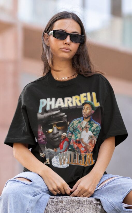 PHARREL WILLIAM Hiphop TShirt | Pharrell William Sweatshirt Vintage | Pharrell William Hip hop RnB Rapper Soul