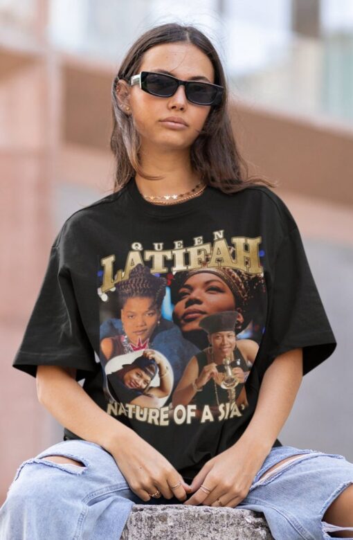 QUEEN LATIFAH Hiphop TShirt | Queen latifah Sweatshirt Vintage | Queen latifah Hip hop RnB Rapper Soul