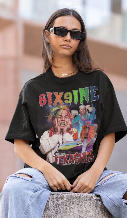 Tekashi 6ix9ine Hiphop TShirt | Tekashi 6ix9ine Sweatshirt Vintage | Tekashi 6ix9ine Hip hop RnB Rapper Soul