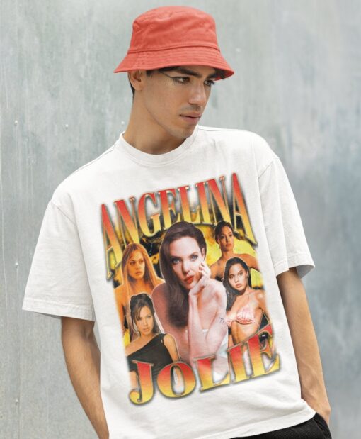 Retro Angelina Jolie Shirt -Angelina Jolie Tshirt,Angelina Jolie T-shirt,Angelina Jolie T shirt