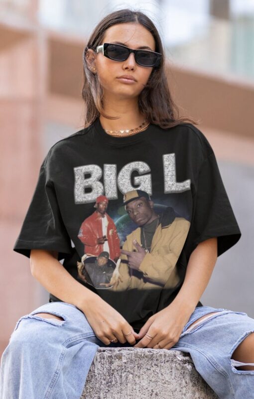 BIG L HIPHOP TShirt | Big L Sweatshirt Vintage | Big LHip hop RnB Rapper Soul | Big L American Rapper Tshirt