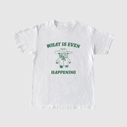 What Is Even Happening? Retro Bear Cartoon, Vintage Cartoon Bear, Aesthetic T Shirt, Graphic T Shirt, Unisex Tee