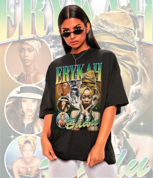 Retro Erykah Badu Shirt -Erykah Badu Tshirt,Erykah Badu T-shirt,Erykah Badu T shirt,Erykah Badu Graphic Tee