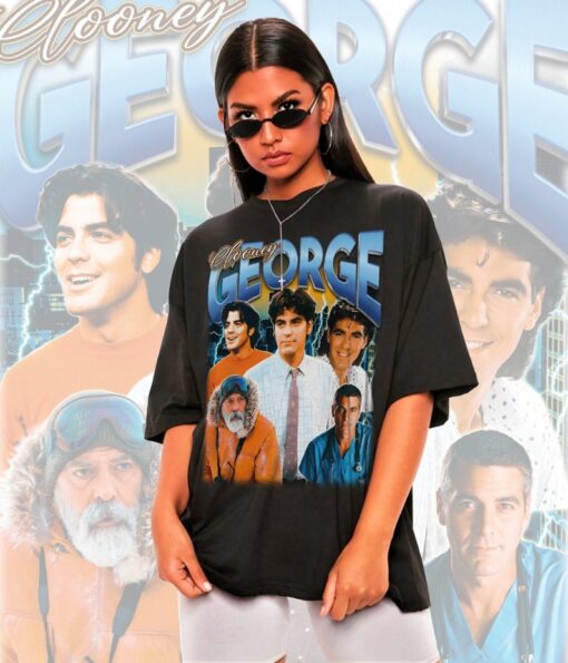 Retro George Clooney Shirt -George Clooney Tshirt,George Clooney T-shirt,George Clooney T shirt