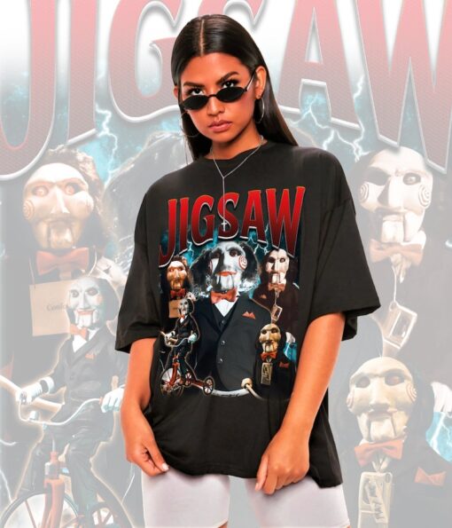 Vintage Jigsaw Shirt -Jigsaw Tshirt,Jigsaw T-shirt,Jigsaw T shirt,Jigsaw Merch,Retro Saw Shirt,Saw Tshirt,Saw T-shirt