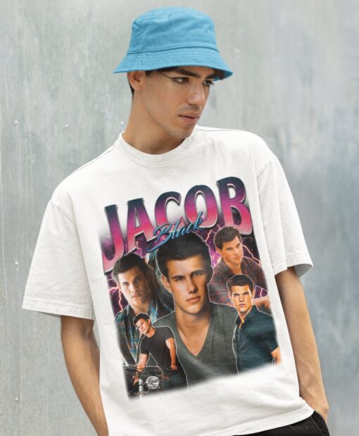 Retro Jacob Black Shirt-Jacob Black Tshirt,Jacob Black T shirt,Edward Cullen Shirt,Robert Pattinson Shirt