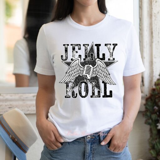 Jelly Roll Wings, Jelly Roll Tee, Jelly Roll Band, Jelly Roll T-Shirt, Jelly Roll Shirt, Country Rock Tee