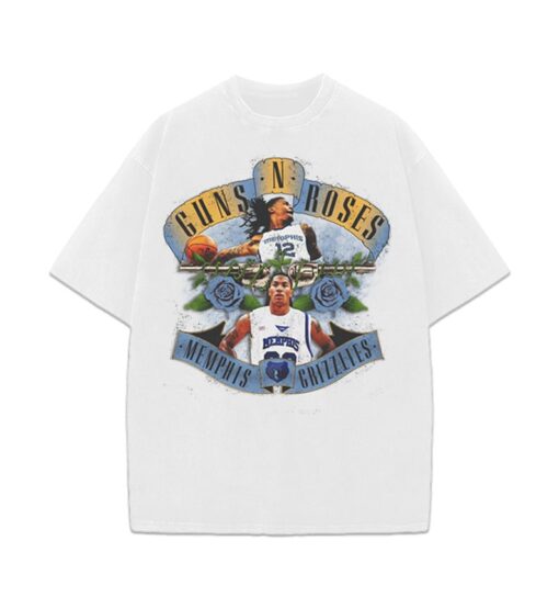 Ja Morant & Derrick Rose Guns N Roses Custom Vintage Style Graphic 90's Vibe T-Shirt