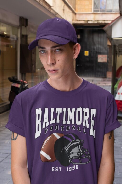 Vintage Baltimore Football Crewneck Sweatshirt  T-Shirt , Vintage Style Baltimore Shirt, Ravens Crewneck