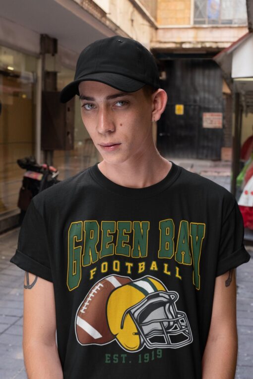 Vintage Green Bay Football Crewneck Sweatshirt / T-Shirt, Packers Sweatshirt, Vintage Style Green Bay Shirt