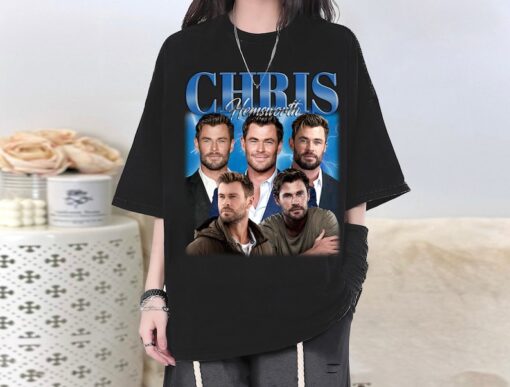 Chris HemsworthShirt, Chris Hemsworth Unisex Hoodie, Chris Fans Gift, Hemsworth Tee, Vintage T-Shirt, Retro T-Shirt