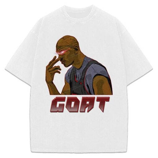 Michael Jordan Goat Death Stare Comic Last Dance Style Graphic 90's Bulls T-Shirt