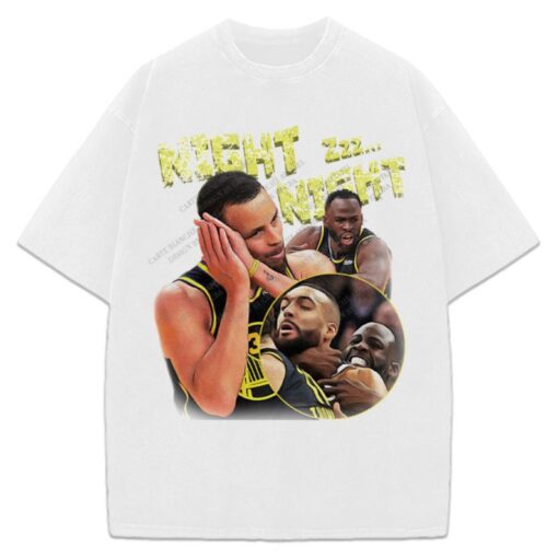 Stephen Curry Draymond Green Rudy Gobert Night Night Custom Design Graphic T-Shirt