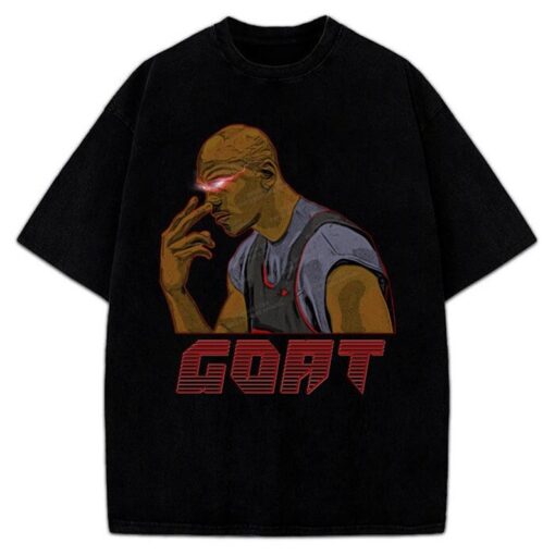 Michael Jordan Goat Death Stare Comic Last Dance Style Graphic 90's Bulls T-Shirt