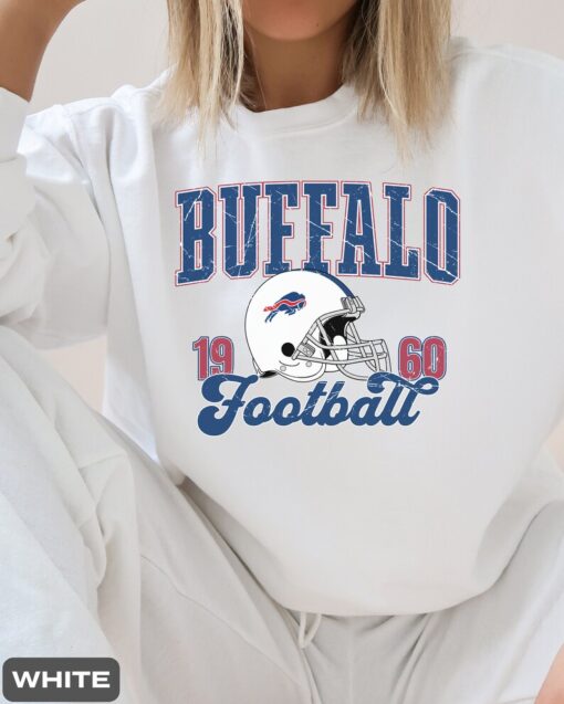 Vintage Buffalo Bills Retro Crewneck, Buffalo Sweatshirt, Buffalo Football Sweater, Bills Mafia Throwback