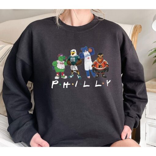 Philadelphia Sports Mascots Sweatshirt, Christmas Philly Sports Shirt, Christmas Philadelphia Tshirt