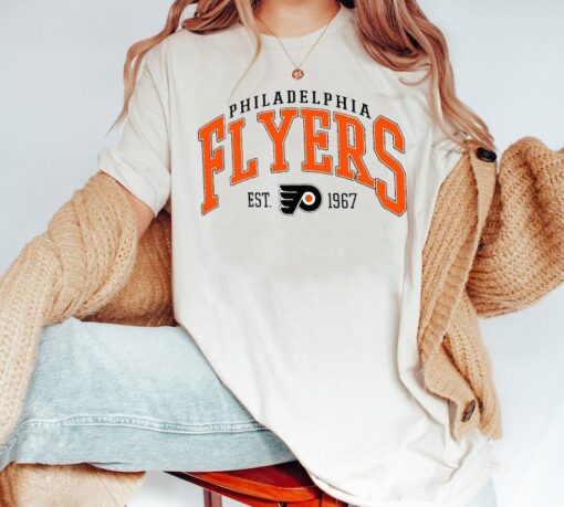 Vintage Philadelphia Flyers Sweatshirt, Philadelphia Flyers Hockey Shirt, Philadelphia Hockey Sweater, Hockey Fan Gifts