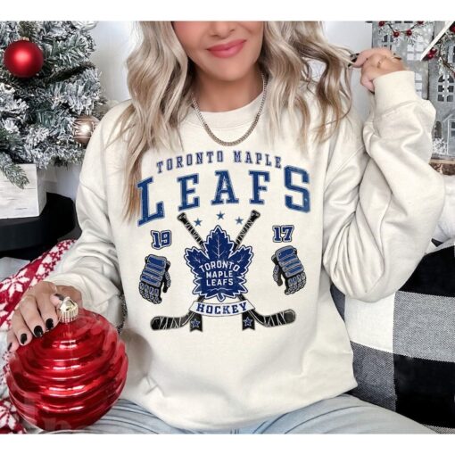 Toronto Maple Leafs Sweatshirt, Vintage Toronto Maple Leafs Hockey Shirt, Toronto Hockey Tshirt, Maple Leafs Tee