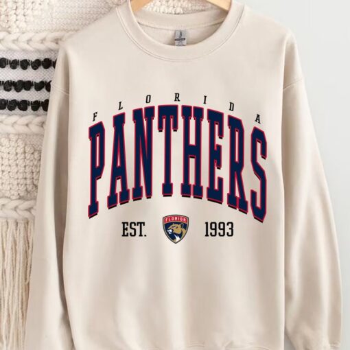 Florida Crewneck, Vintage Style Florida Panthers Sweatshirt, Florida Sweatshirt, College Sweatshirt, Hockey Fan Gifts