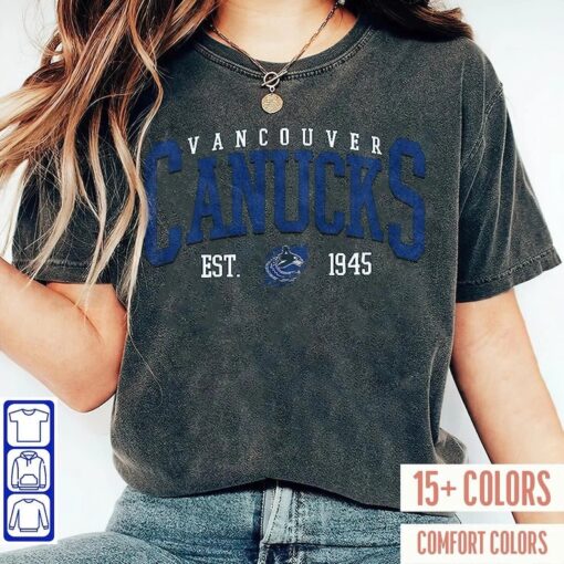 Vancouver Canucks Shirt, Canucks Tee, Hockey Sweatshirt, Vintage Sweatshirt, Hockey Fan Shirt, Vancouver Hockey Shirt